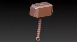 Thor hammer pendant 3D print model