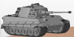 Tiger II Knigstiger tank 3D print model