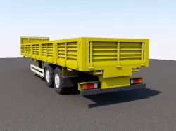 Trailers Low-poly  3D model