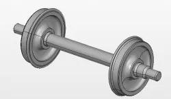 Tramway Asmbl WheelSET D675mm 3D model