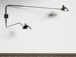 Two Arms Wall Lamp 3D model