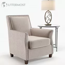 Uttermost Darick Armchair set 3D model