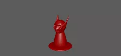 Vampire Pawn Red 3D print model