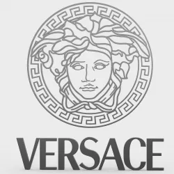 versace logo 3D model