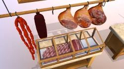 Village Butcher Shop Low-poly  3D model