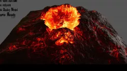 Volcano 3D model