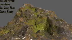 Volcano Low-poly  3D model