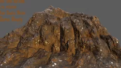 Volcano Low-poly  3D model