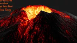 Volcano Low-poly  3D model