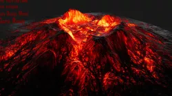 Volcano Low-poly  3D model