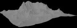 VR and game Ready Mountain Low-poly  3D model