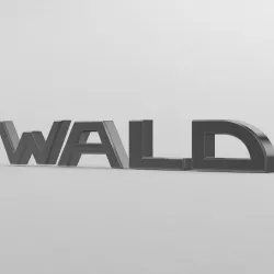 wald logo 3D model