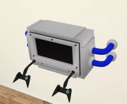 Wall Game Console Low-poly  3D model