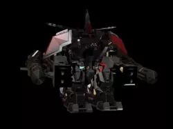War Hammer Mechanical Unit Low-poly  3D model