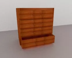 wardrobe Low-poly  3D model