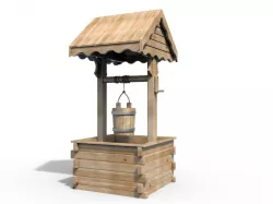 Wooden Well 3D model