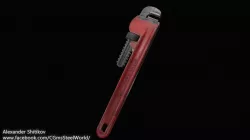 Wrench - PBR Game Ready model Low-poly  3D model