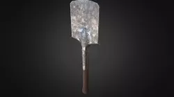 WW1 German Trench Shovel asset Low-poly  3D model