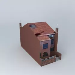 146-K Av De Madrid Residencial Los Olivos living house Free 3D model