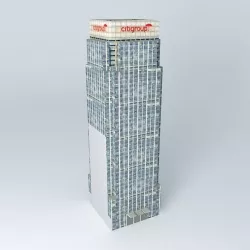 25 Canada Square (Citigroup centre), Canary Wharf, London Free 3D model