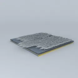 7Th SketchyDestruction meteor attack destruction part  Free 3D model
