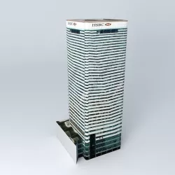 8 Canada Square, London Free 3D model