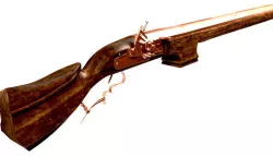A serf rifle with a flintlock of Anglo-Dutch type 3D model