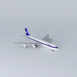 AirAmerica Boeing 707 320B Adv Free 3D model