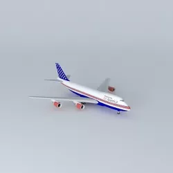 AirAmerica Boeing 747 200B Free 3D model