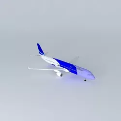 AirAtlanticOcean Airbus A321 with interior Free 3D model