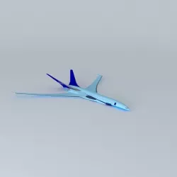 AirAtlanticOcean R Jet Dynamics Eco-Liner Free 3D model