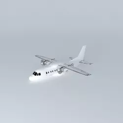 Antonov AN140 Template Free 3D model