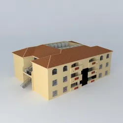 Apartment Building Free 3D model