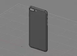 Apple iPhone 7 Plus Cover etc Solid Model half 3D model