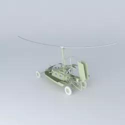 ARGO AIRCRAFTS A 76 Gyroraider flying Free 3D model