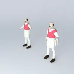 ARGO Wild West Bartenders Free 3D model