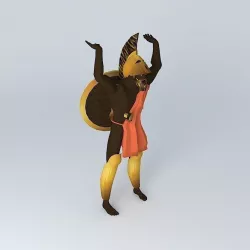 ARGONAUTS hero Herakles (aka Herkules) lift things Free 3D model