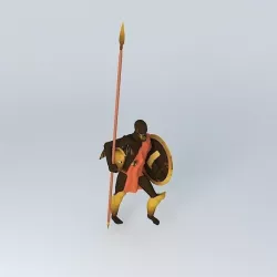 ARGONAUTS hero resting Free 3D model