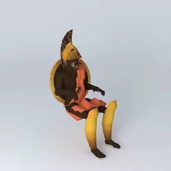 ARGONAUTS hero rowing steerboard Free 3D model