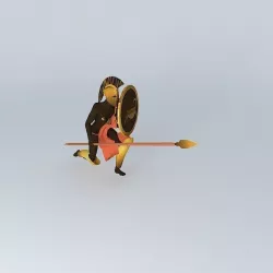 ARGONAUTS phalanx hero kneeling Free 3D model