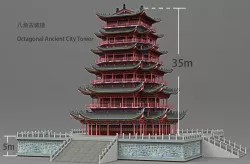 Asian Tower 3D model
