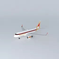 Astrocraft Airbus A318 Sharklets Free 3D model