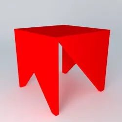 banqueta origami origami stool Free 3D model