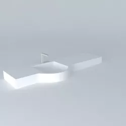 Bathroom countertop Free 3D model