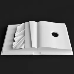 book sculpture 3D model