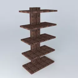 bookshelf garden garden shelves Free 3D model