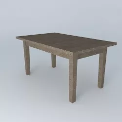 BOULANGERIE RECTANGULAR EXTENSION DINING TABLE Free 3D model