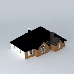 Brick House Free 3D model