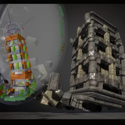Bullet Physics Animation Reconstruction Free low-poly  3D model