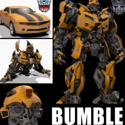 Bumblebee Forever - 3d animated model 3D model